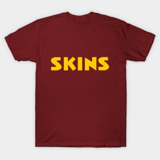 Skins Text Gold T-Shirt